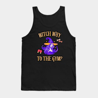 Halloween Witch Gym Tank Top
